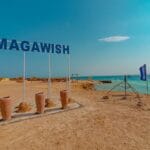 Magawish Island Hurghada crystal clear water and sandbar private boat.