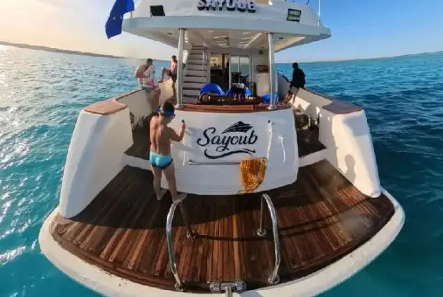 SAYOUB luxury private boat for trips in Hurghada Red Sea