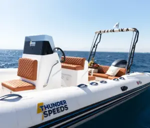 Full side view of Thunder Speedboat VIGA model in Hurghada